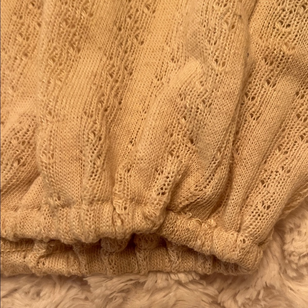Free People Cream Textured Knit Top - Picture 3 of 5